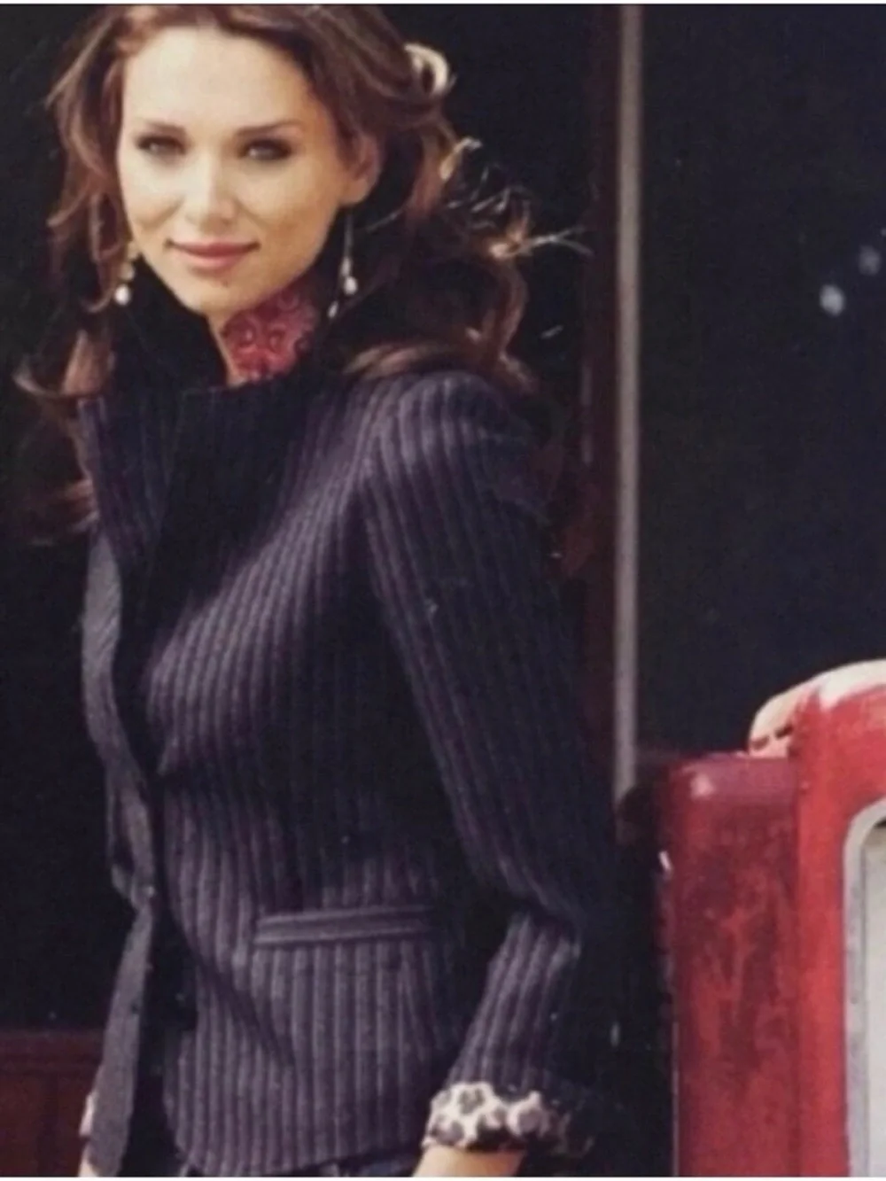 Cabi Joey Pinstripe Leopard‎ Print Lined Blazer